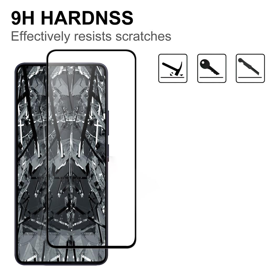 Для Oppo Reno13 F 5G Защитное стекло AGC Полный клей Черная рамка Защитная пленка