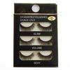 3 Pairs of 3D Mink Eyelashes Strips Thick Cross Natural False Eyelash 3D Eyelash Extensions