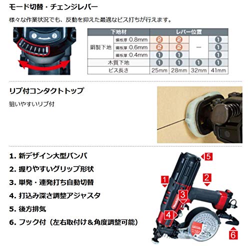 Makita AR411HRM 41 мм пневматическая отвертка высокого давления (синий)