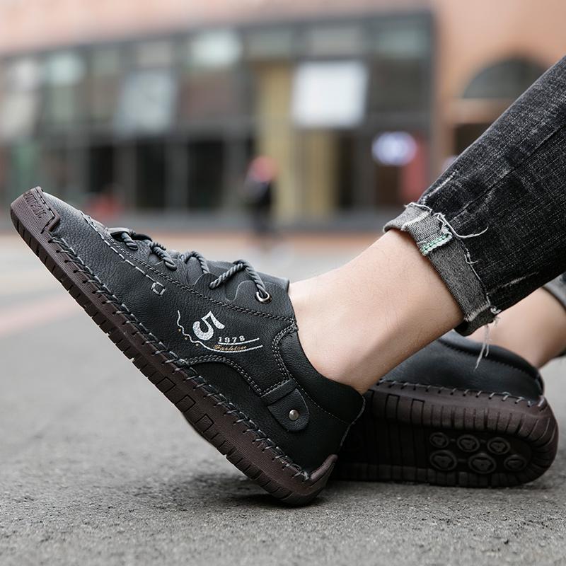 2024 классические весенне-осенние модные мужские лоферы большого размера, мужская кожаная обувь ручной работы, обувь для вождения автомобиля, мужские лоферы