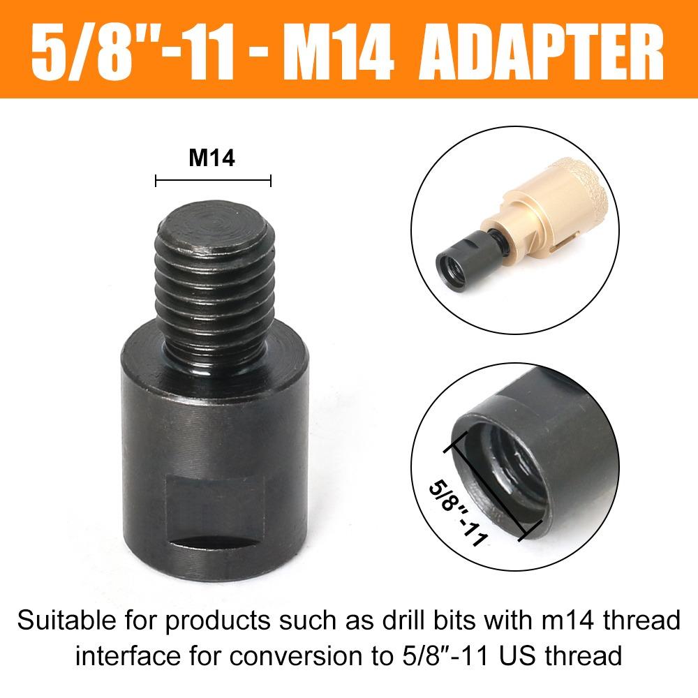 1Pcs Adaptive Shaft Thread Converter Connector M10 M14 5/8-11 Connecting Rod