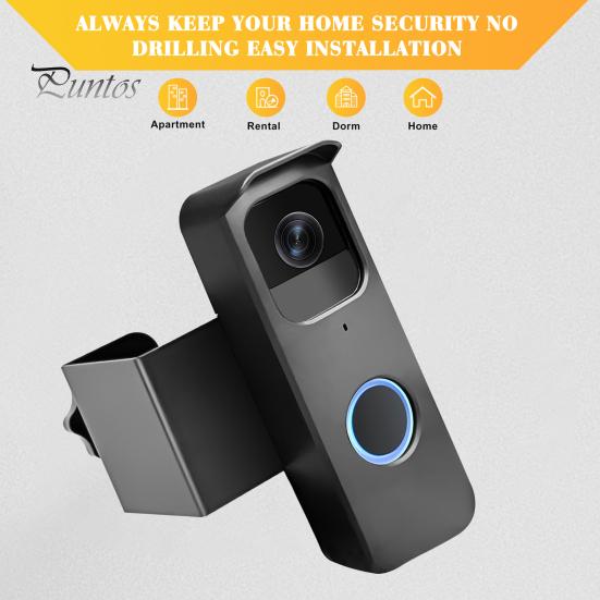 Крепление для дверного звонка, противоугонное крепление для видеокамеры, чехол от дождя, простая установка, кронштейн для дверного звонка