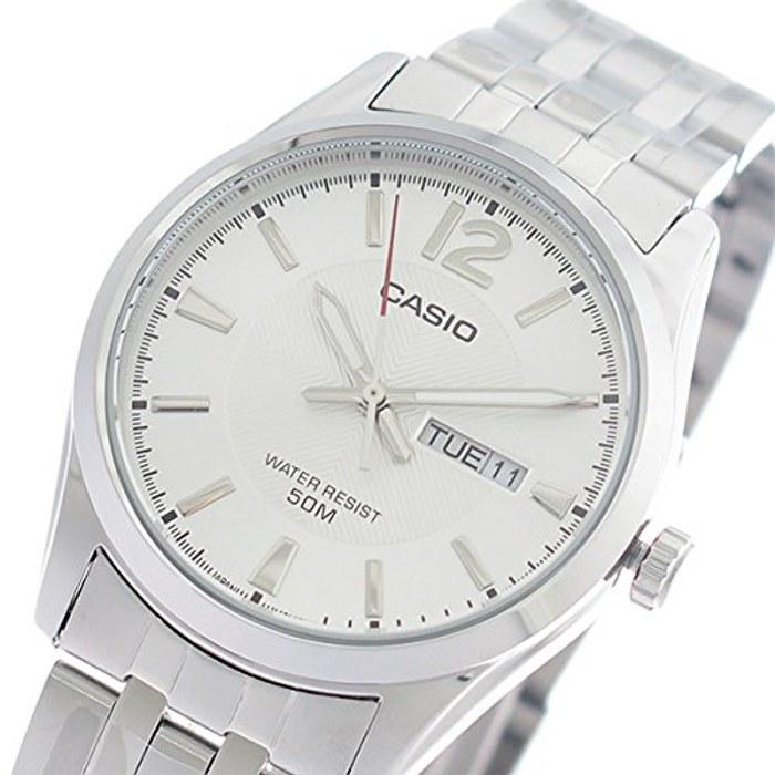 Casio MTP-1335D-7A Quartz Men's Watch - White Silver/Silver