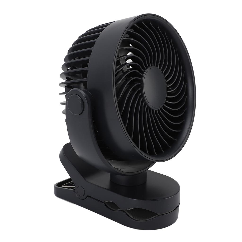 Clip On Fan USB Rechargeable Quiet 360 Degrees  Rotatable Small Fan with Clip for Daily Use Beach Camping