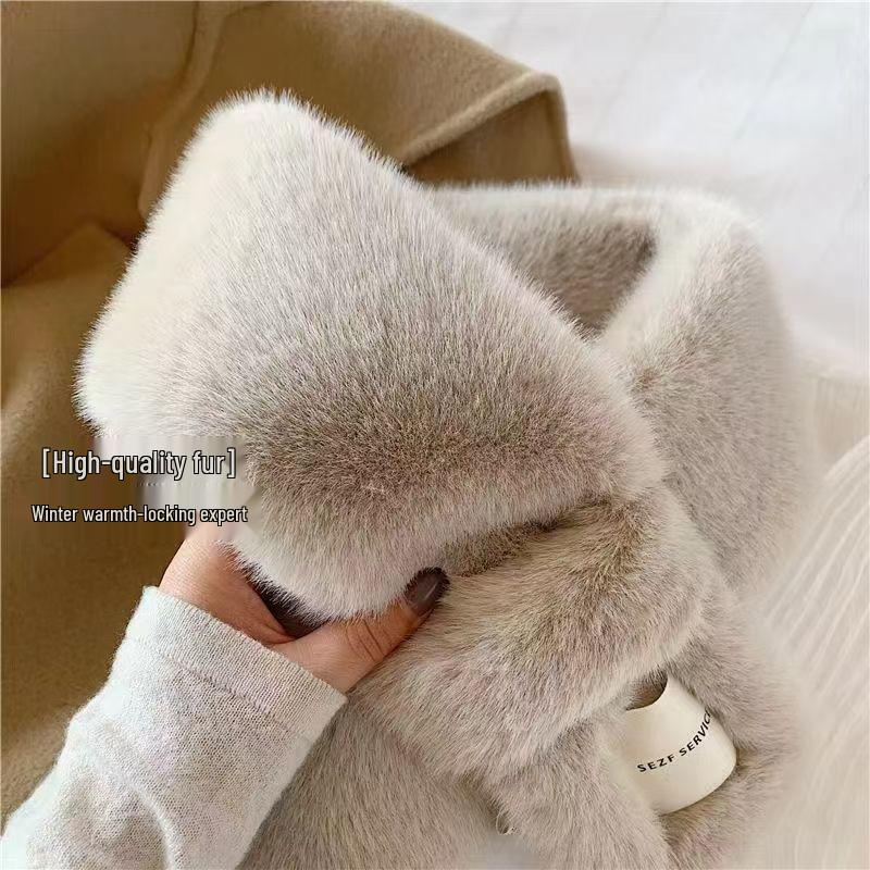 New Arrival: Soft Plush Scarf - Korean & Japanese Style, Autumn/Winter Neck Warmer for Girls
