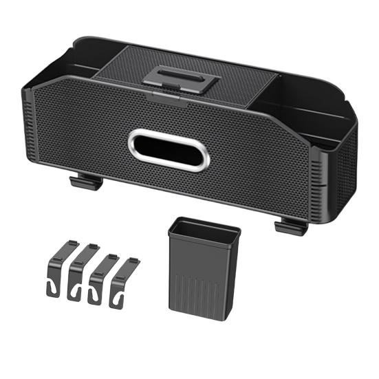 Органайзер на спинку сиденья автомобиля с 2 подстаканниками, крючками для коробок с салфетками, многокарманный дорожный органайзер для хранения вещей для детей