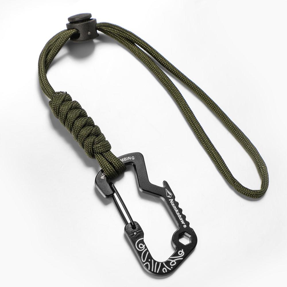 with Paracord Keychain Anti-Loss Rope Multifunctional Emergency Gear  for Camping Hiking