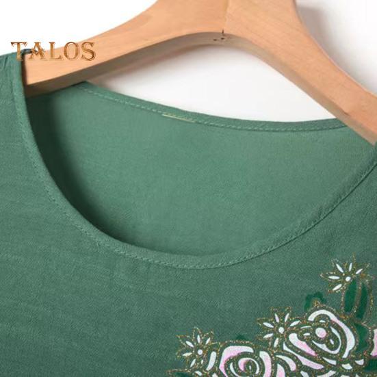 2 шт./компл., женская футболка, брюки, комплект домашней одежды, однотонный цветочный принт, круглый вырез с коротким рукавом, топ с широкими штанинами и эластичной резинкой на талии, свободные брюки, пижамы