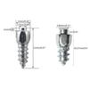 100Pcs Tire Studs Snow Spikes Bike Screw Tire Spikes Winter Anti-ice Supplies