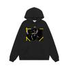 Unisex Oversized Hooded Sweatshirt With Arrow Print Casual Long Sleeve Pullover Teens Adults