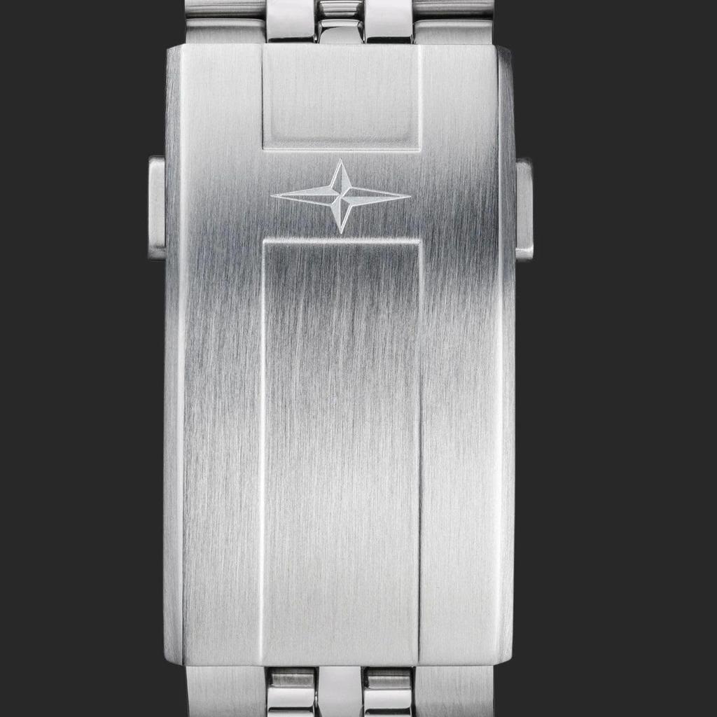 Механические часы-автомат 30 АТМ Водонепроницаемые Ternos Сделано в Швейцарии Серебристые [Davosa] 161.538.04 Мужские