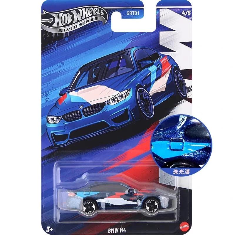 AAAOQ1 Hot Wheels Набор Bmw 2025 Серебряная Серия M1 M2 M3 M4 M5 1:Масштаб 64 Литая модель автомобиля Машинки Нераспечатанная Коллекция Grt01 Модели Игрушки