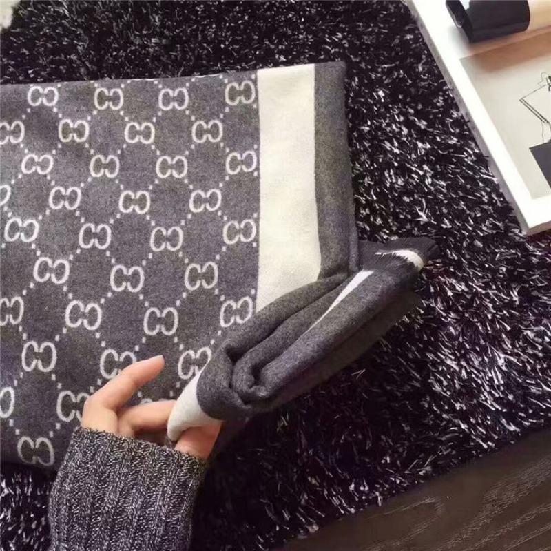 Letter Imitation Cashmere Scarf Women's Autumn and Winter Air Conditioner Shawl Thickened To Keep Warm Stall Supply