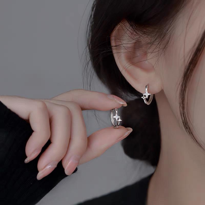 Серьги-кольца из стерлингового серебра 925 пробы: 2025 Современный Нишевый Дизайн - Элегантный и Роскошный для Женщин