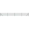 Mesh Fence with Ground Flange Green 0.8 x 10 m