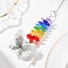 Colorful Butterfly Crystal Ball Suncatcher Wind Chime
