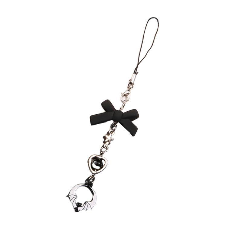 Готический панк телефон кулон брелок бабочка сердце милый крутой телефон цепочка наушники чехол сумка украшения кулон