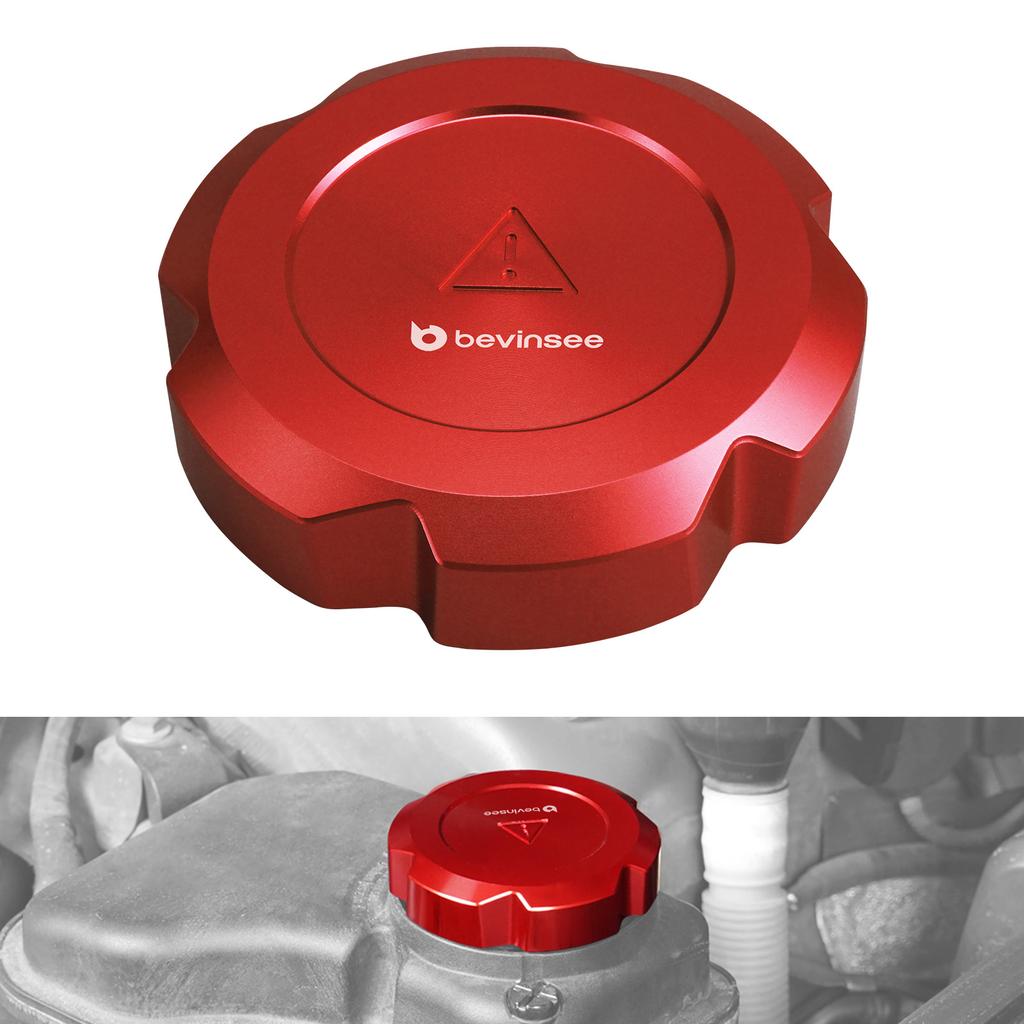 BEVINSEE Coolant Reservoir Cap for BMW E90 E92 E93 E82 E87 F30 F20 F10 X1 X3 X5 E70/F15 Z4, Replace for 17117639020,17117521071