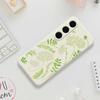Чехол для Samsung Galaxy S25 FE с принтом в виде листьев, ТПУ задняя крышка для телефона с прямыми краями