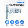 1pair Sturdy Chain Link Gate Hinge Galvanized Steel Fence Hinge Chain Link Gate Latch  Farm Gate