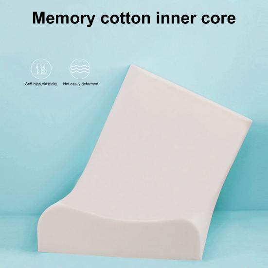 Эргономичная детская подушка в форме клина с волной, мягкая и эластичная пена с эффектом памяти, мультяшная