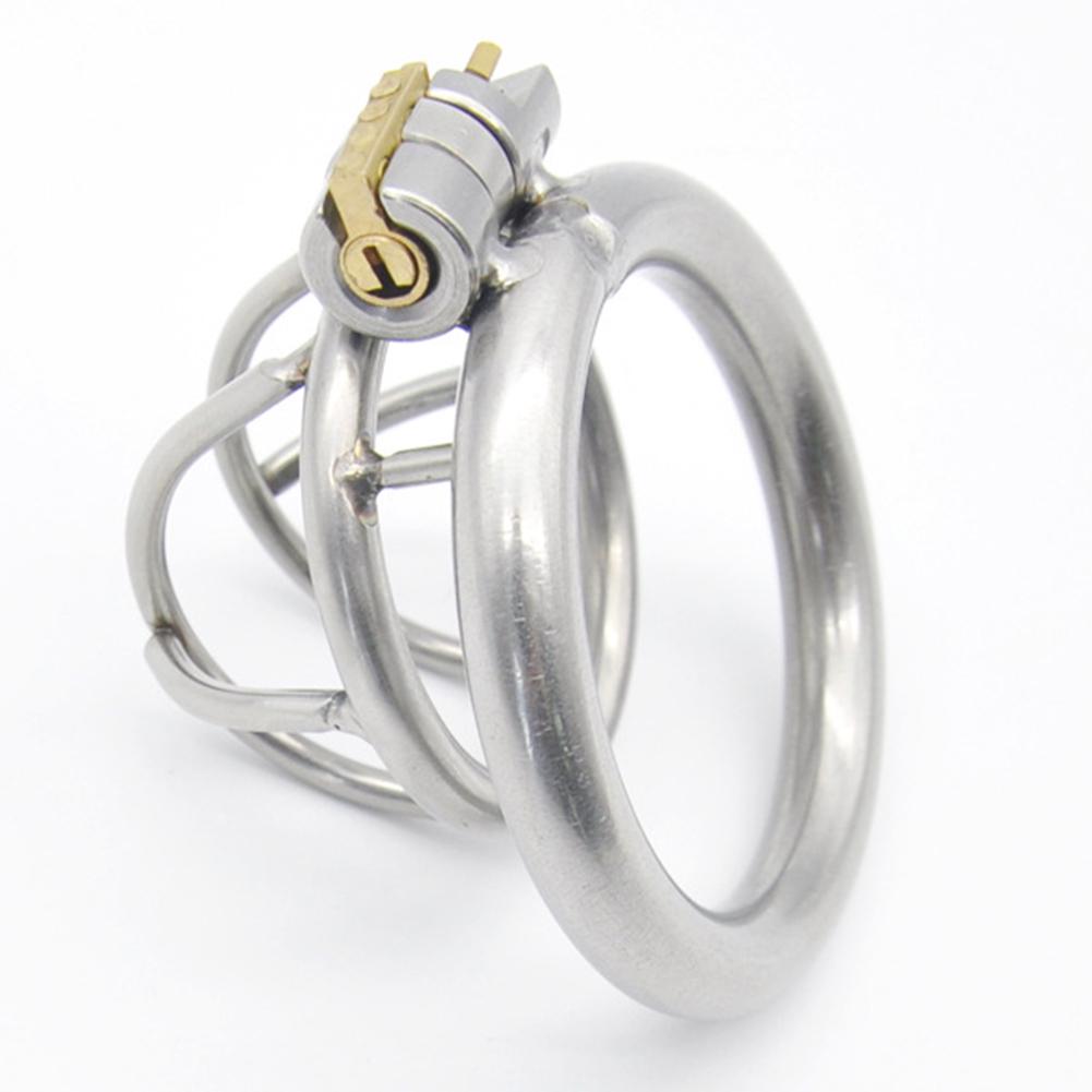 Мужской бондаж, короткая сдержанность, клетка для пениса целомудрия, игрушка из нержавеющей стали