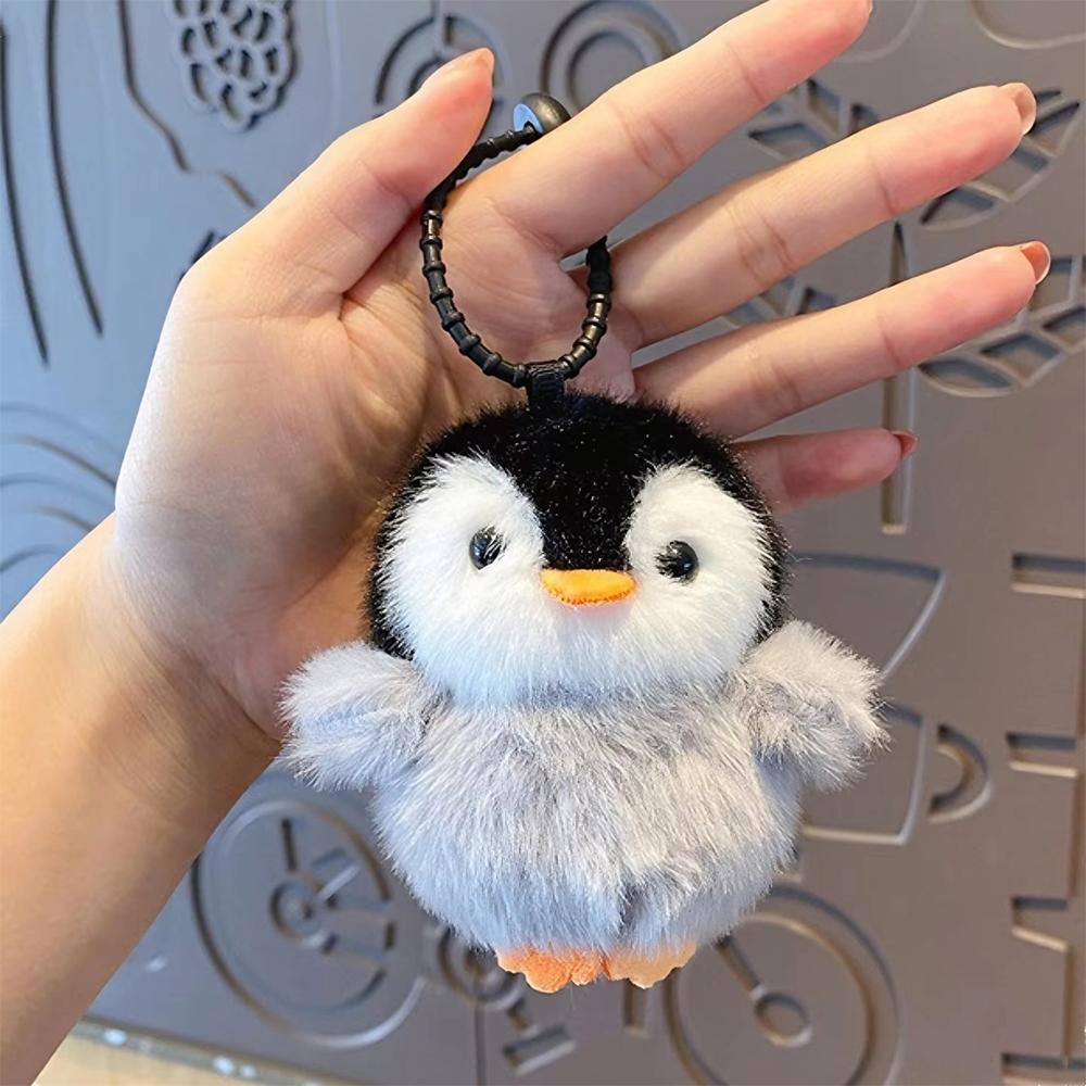 3-Inch Plush Baby Penguin - Adorable Fluffy Charm for Backpacks & Daily Joy Emotional Support Penguin Gifting Bag Charm