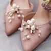 1Pc Bag Pendant/Brooch  Pearls Charm Buckle Handmade Alloy Flower Shoes Clip Removable Wedding Shoes Decoration