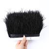 Dyed Ostrich Feather Trim Ribbon Fringe 6-8Cm Wedding  Decoration Fluffy Feathers Dress Sewing Clothing 1/5/10Meter  Plume Decor