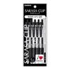 Гелевая шариковая ручка Zebra Sarasa Clip 1.0 Черная 5 штук P-JJE15-BK5