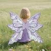 Fairy Wings for Girls Glitter Transparent Butterfly Wings Fairy Costume Halloween Angel Elf Dress Up Accessories for Masquerade Photography