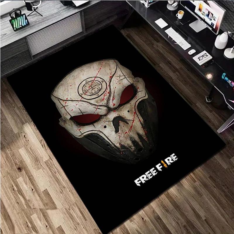 1Pc Free Fire Print Rug - home decoration Carpet For Living Room Bedroom Flooring Computer Chair Area Rug