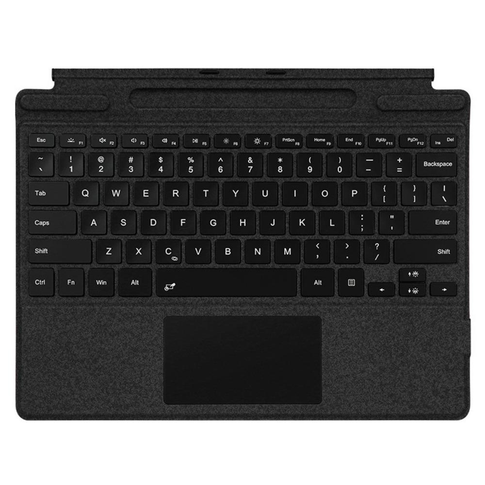 Bluetooth-клавиатура для Microsoft Surface Pro 9 с цветной подсветкой и беспроводной магнитной зарядкой