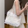 Ethereal Lace Woven Bag, Women's Summer Casual Vacation Single-shoulder Bag, Large-capacity Tote Bag