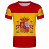 T-shirts Spain Flag 3d Print Summer T Shirt Jersey Fashion Kids Hip Hop Casual Boys Girls Unisex Round Neck Tees Tops Clothing