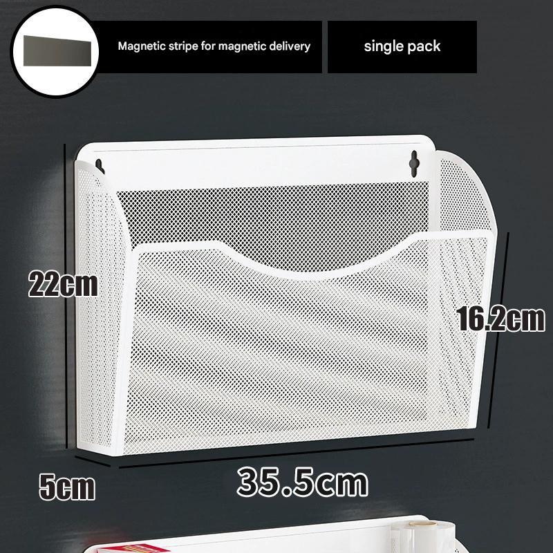 Магнитная полка для хранения без перфорации, Хранение на кухне и в холодильнике, Легкая установка без следов, Большая присоска