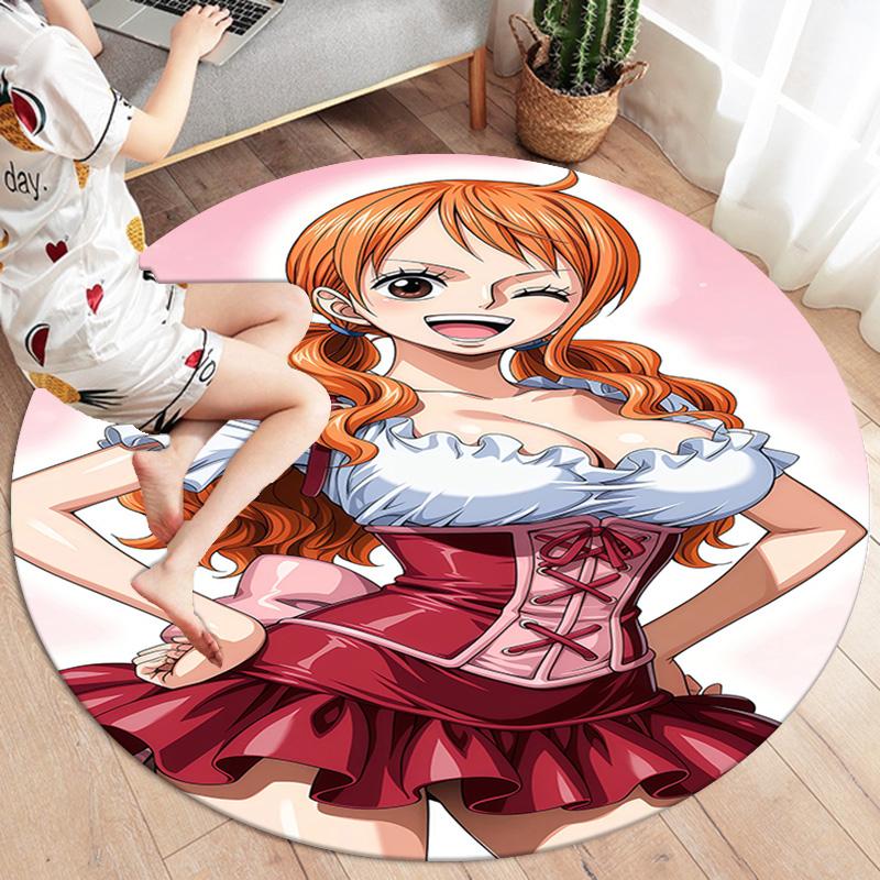 Nami Round Area Rug Carpet Rug For Living Room Bedroom Sofa Playroom Decor Nonslip Floor Mat