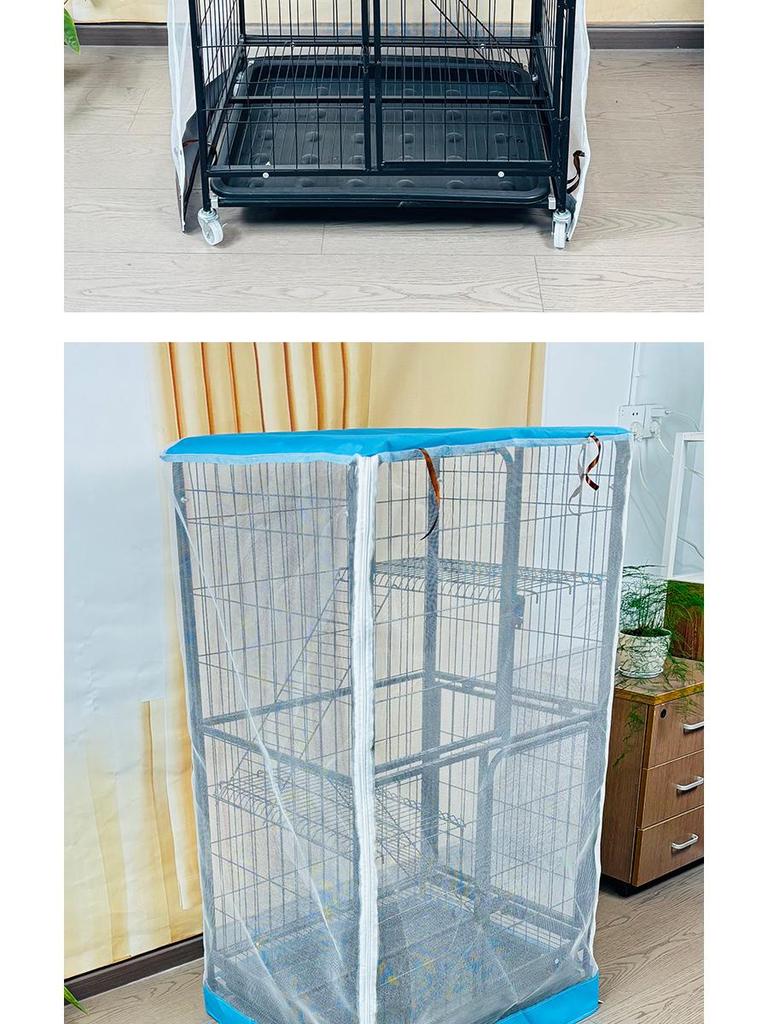 Двухслойный сетчатый чехол для клетки кошки: Защита от комаров, дождя, ветра и солнца