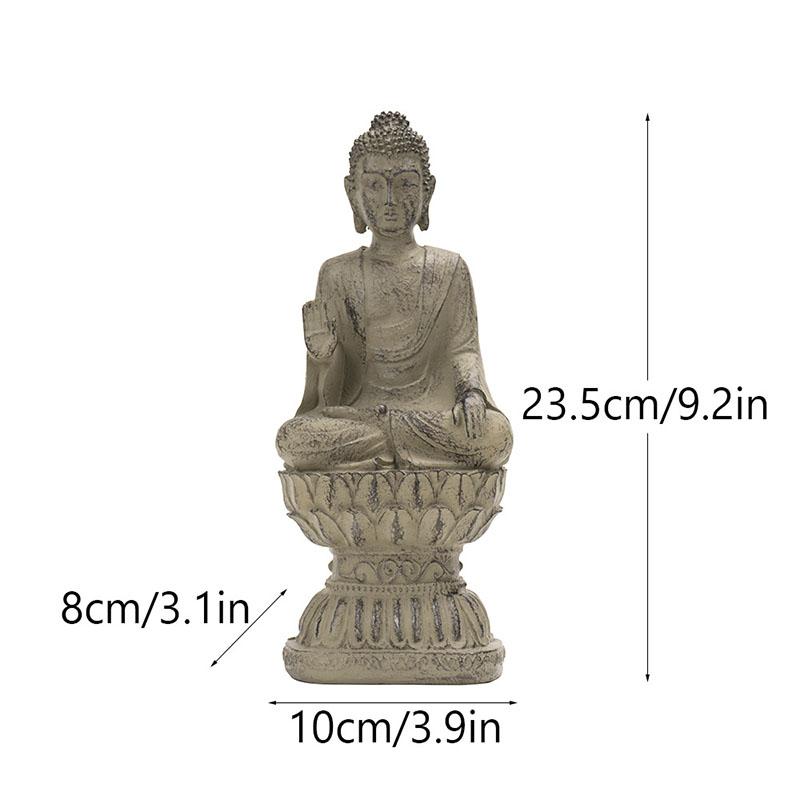 Китайская Дзен Будда Статуэтка Украшение Дом Гостиная Прихожая Чайная Комната Юго-Восточная Азия Декоративные Изделия из Смолы Украшение