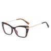 Tr5044 Personalized Rainbow Frame Tr90 Glasses Frame 2022 New Cat Eye Anti-Blue Flat Mirror