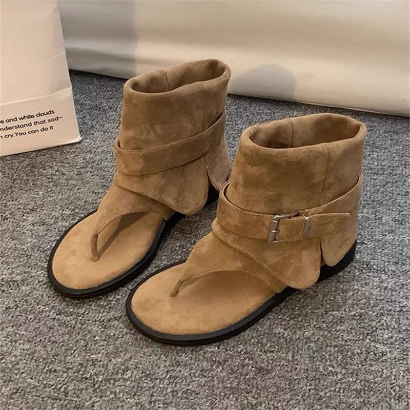 Ретро короткие ботинки, Крутые ботинки, Новая универсальная и модная обувь на толстой подошве для женщин