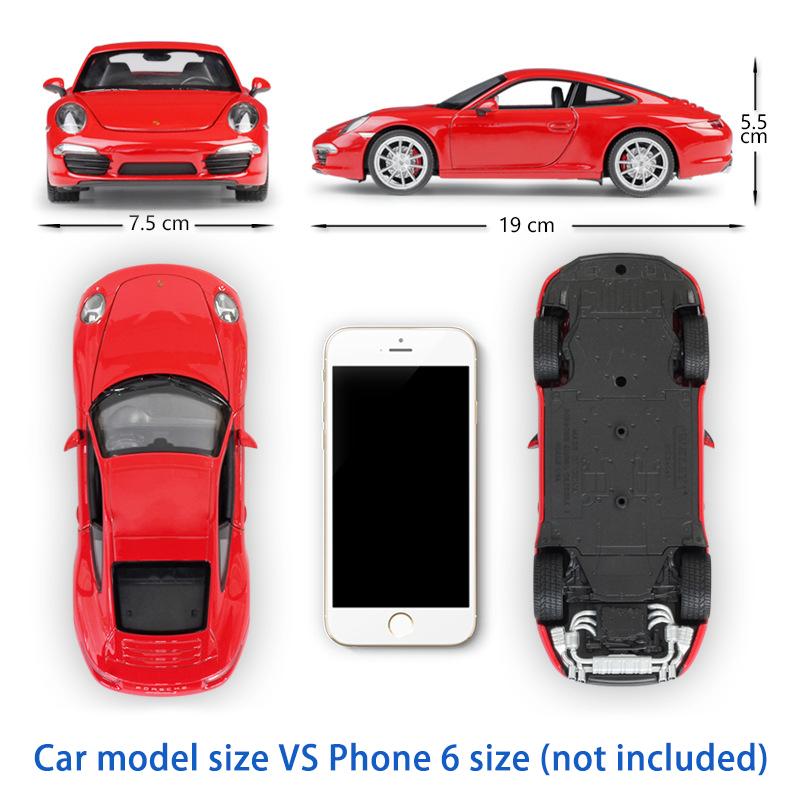Масштаб 1/24 Welly Porsche 911 CARRERA S, модель автомобиля из сплава, литье под давлением, металлические игрушечные автомобили, модель автомобиля, коллекция высокой имитации, детские подарки