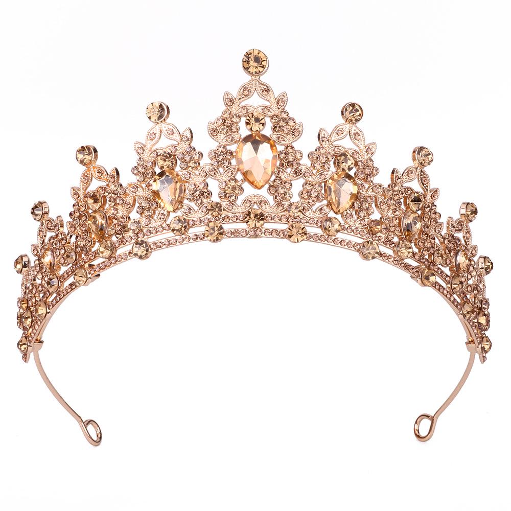 Королевская хрустальная барочная корона-ободок для невесты или дня рождения