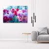Canvas print, Meadow of tulips