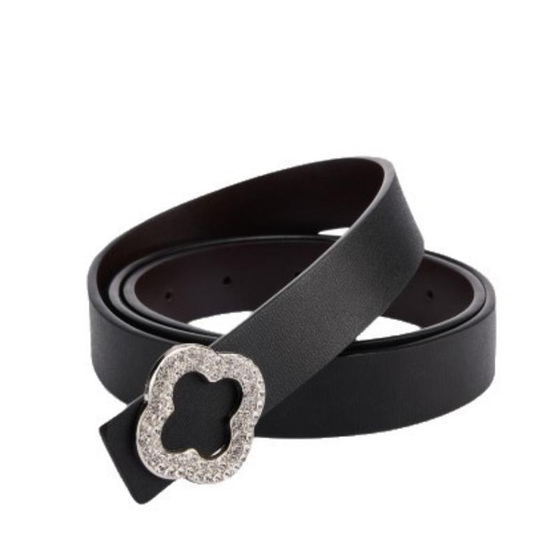 Women'S Leather New Trend Niche Women'S Belt Soft And Comfortable Premium Smooth Buckle Women'S Belt