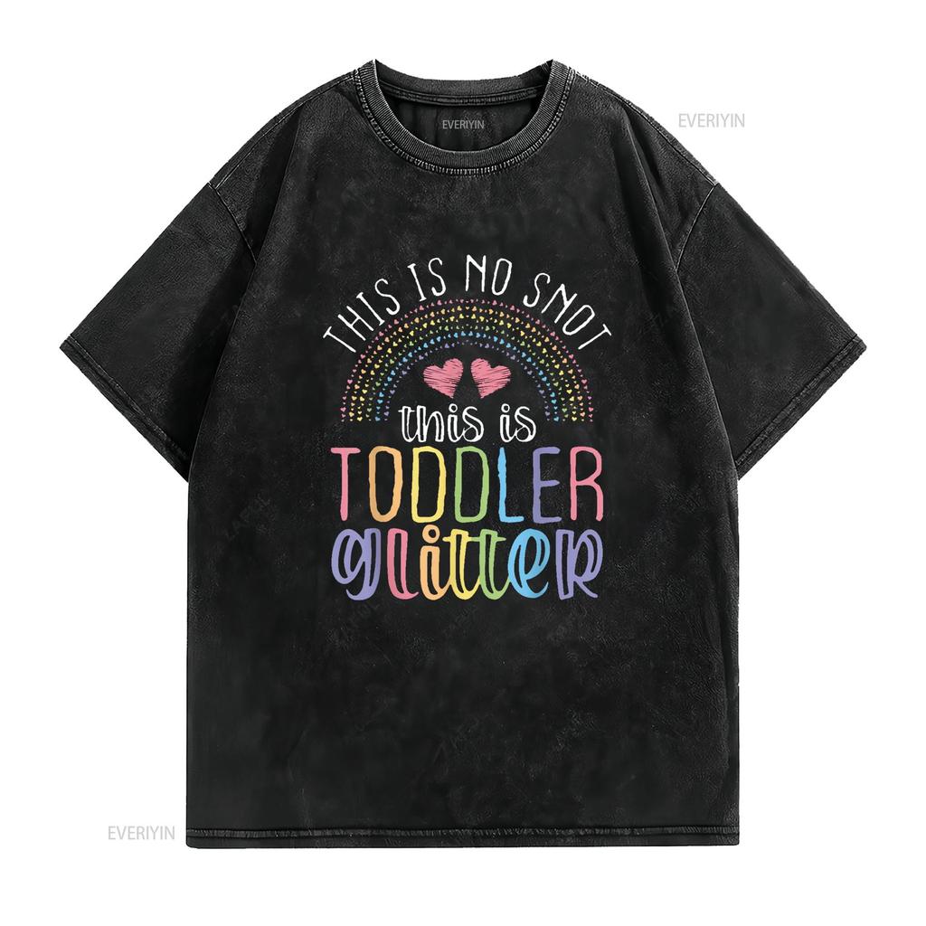 Daycare Provider Toddler No Snot Funny Childcare Teacher T Shirt Black 4X Large vintage Washed Casual Comfortable Stylish
