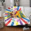 Custom Name The Wiggles Theme Printed Blanket - Perfect for Couch, Bed, Travel & Outdoor Use | Machine Washable, Cozy & Durable.