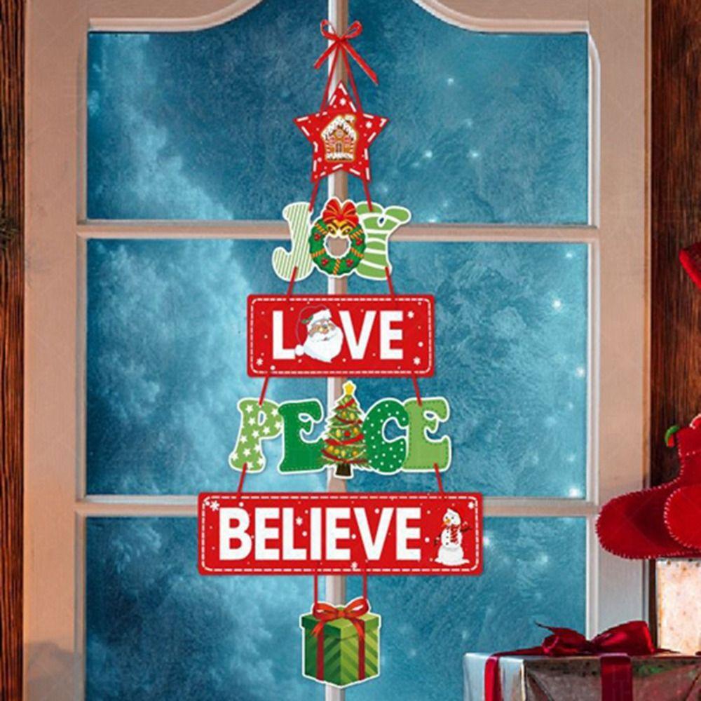 With Rope Christmas Door Hanger Oranments DIY Christmas Party Supplies  Party