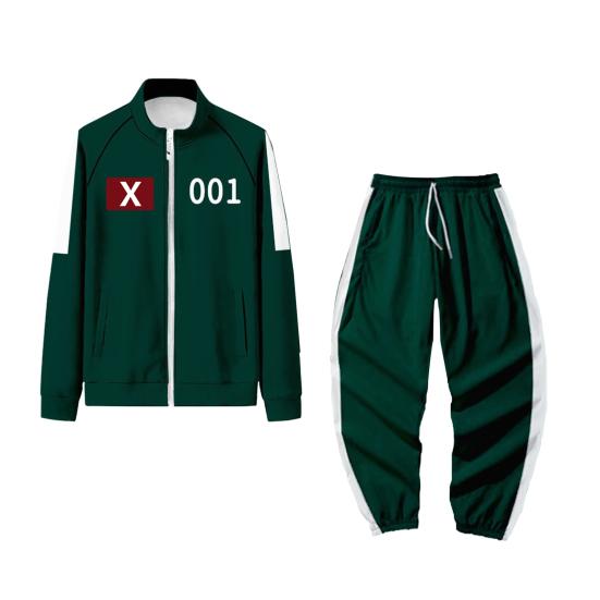 Мужской костюм для косплея, комплект из спортивной толстовки с длинными рукавами и эластичным поясом, комплект брюк для косплея