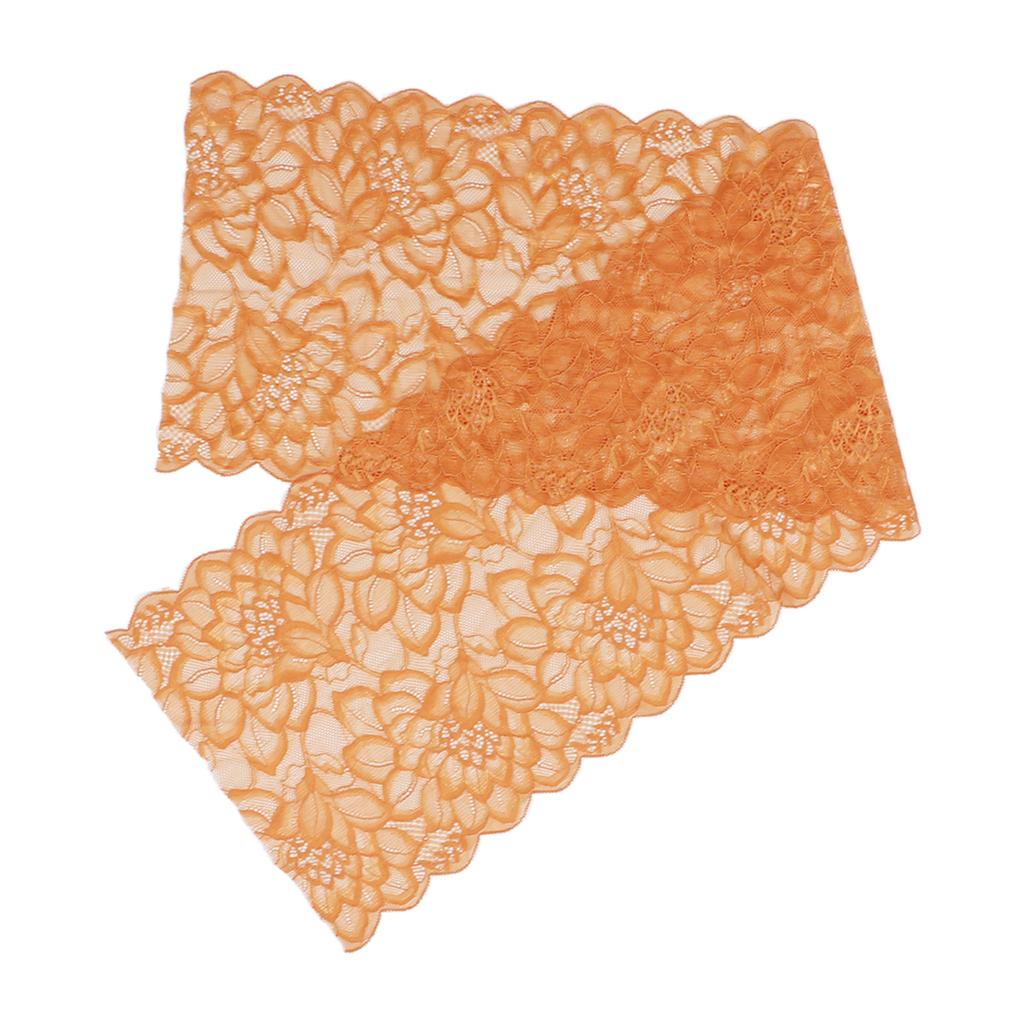 Lace Fabric Beautiful Light Brown 10 Yards 23cm Width Soft Comfortable Stretch Lace Trim for DIY